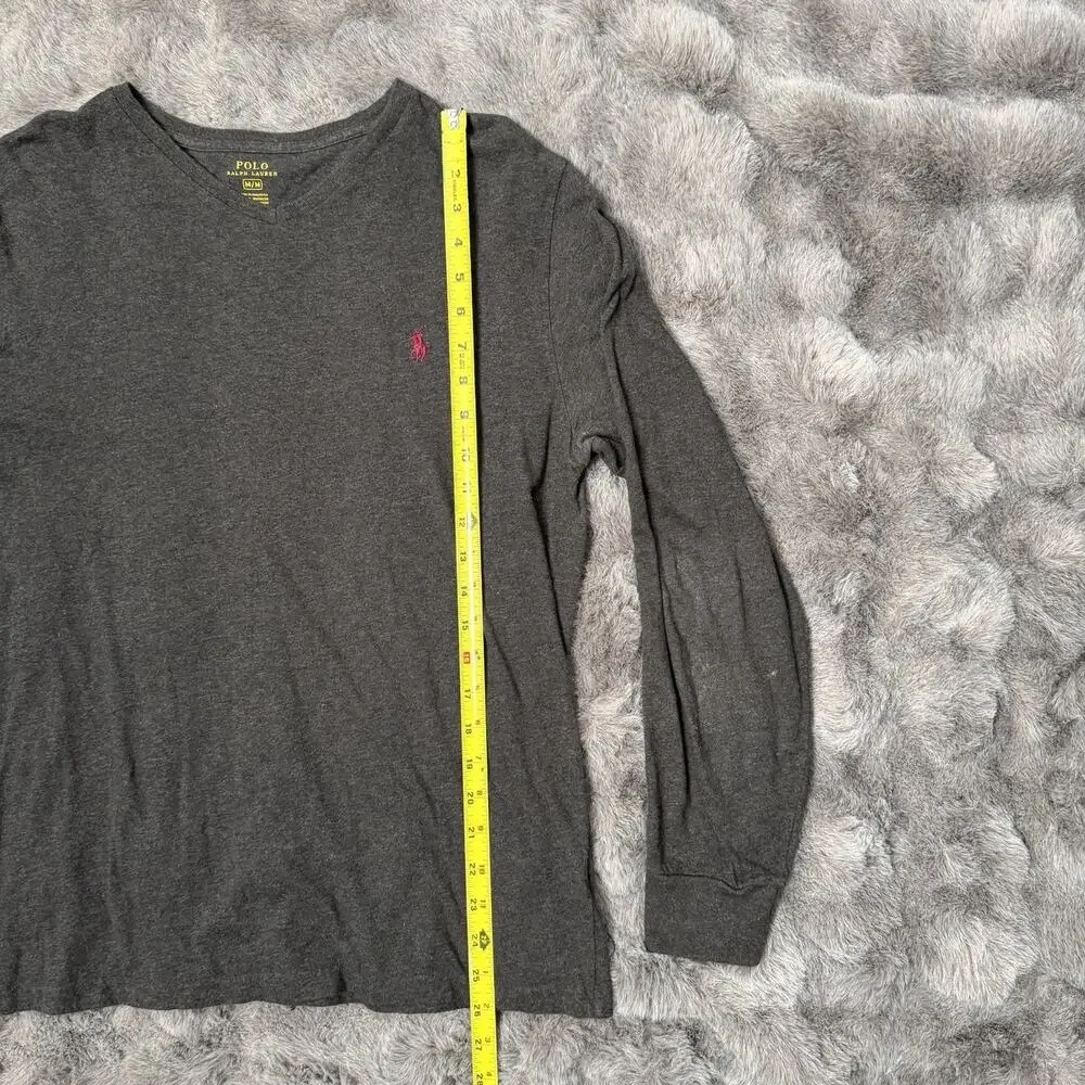 Polo Ralph Lauren Men's Grey Long Sleeve Shirt Size Medium